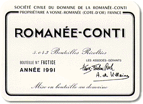 Grand Cru Burgundy Label
