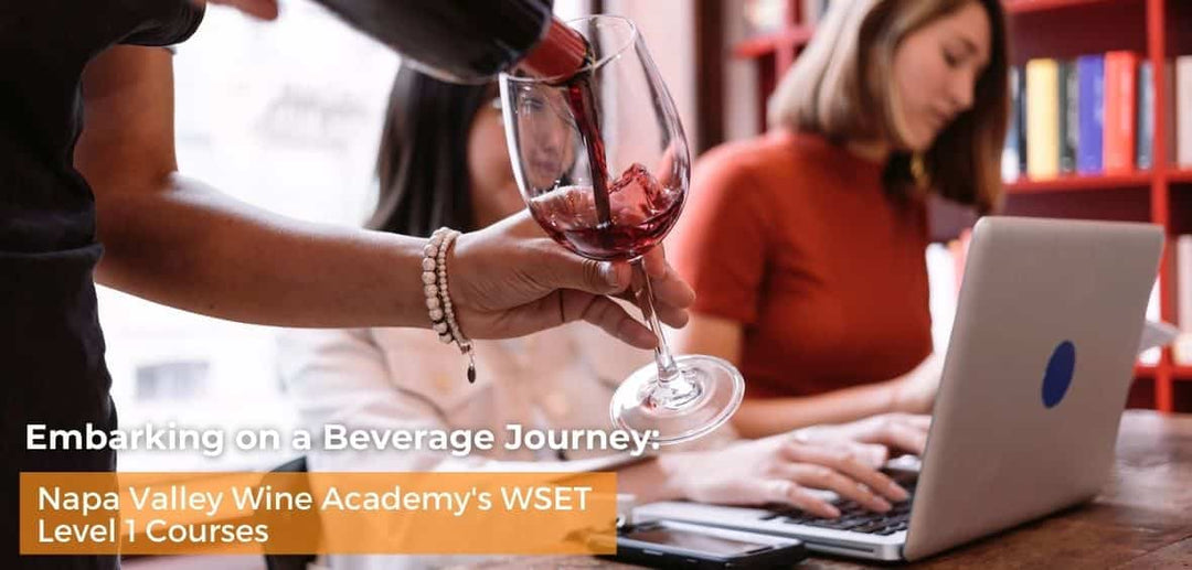 person pouring wine while other woman study