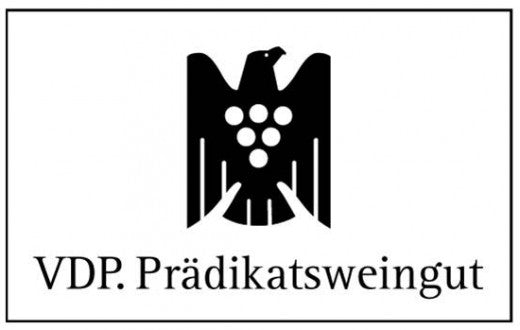 Black and white logo depicting a bird above a group of white circles, with black text on a white background below.