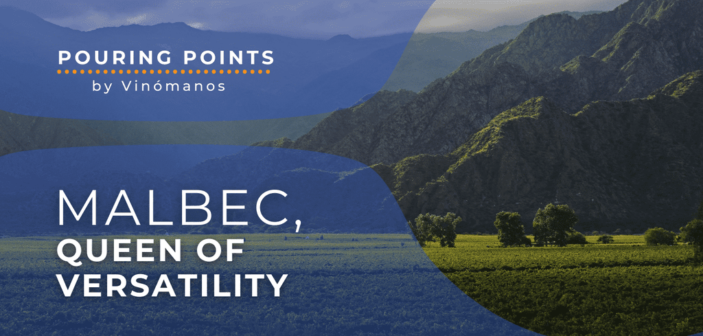 Napa Valley Wine Academy Wine Articles - A green field with mountains and trees in the background, featuring a blue sign with white letters and orange dots in the foreground.