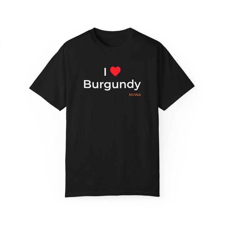 NVWA T-shirt “I ❤️ Burgundy”