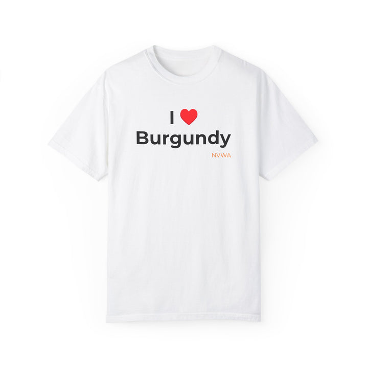 NVWA T-shirt “I ❤️ Burgundy”