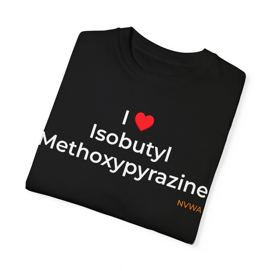 NVWA T-shirt “I ❤️ Isobutyl Methoxypyrazine”