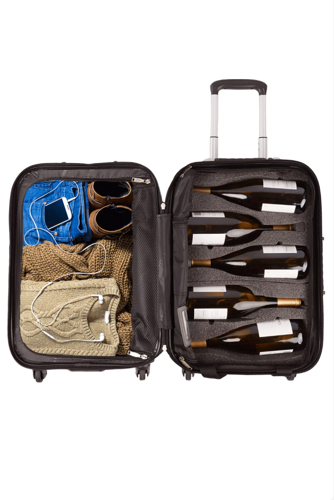 VinGardeValise® Piccolo 5 Bottle Carry On Wine Suitcase