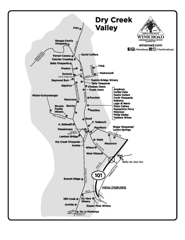 Stephen Sherrill's Wine Country Excursions: Dry Creek Valley AVA | Napa ...