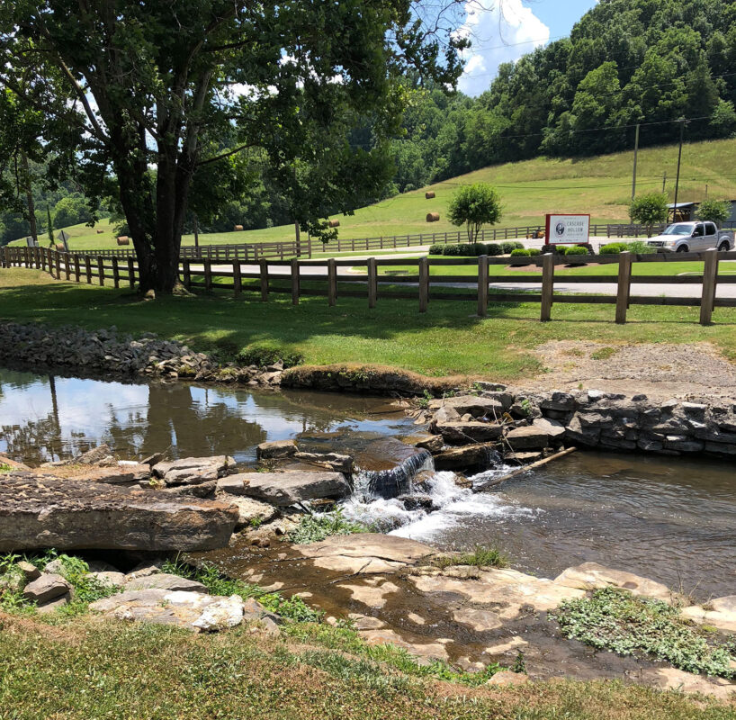 Limestone-based water at George Dickel distillery.