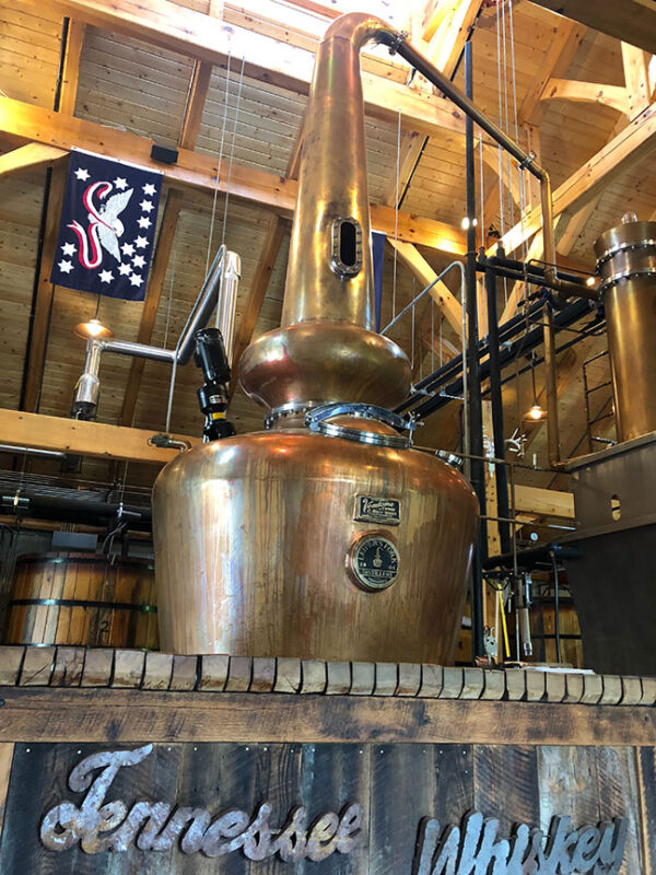 Leiper's Fork distillery pot still.