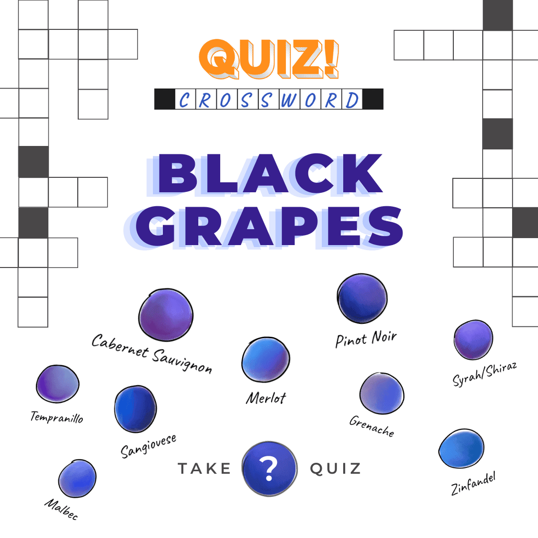 Crossword Quiz Cover Black Grapes Instagram Post Square