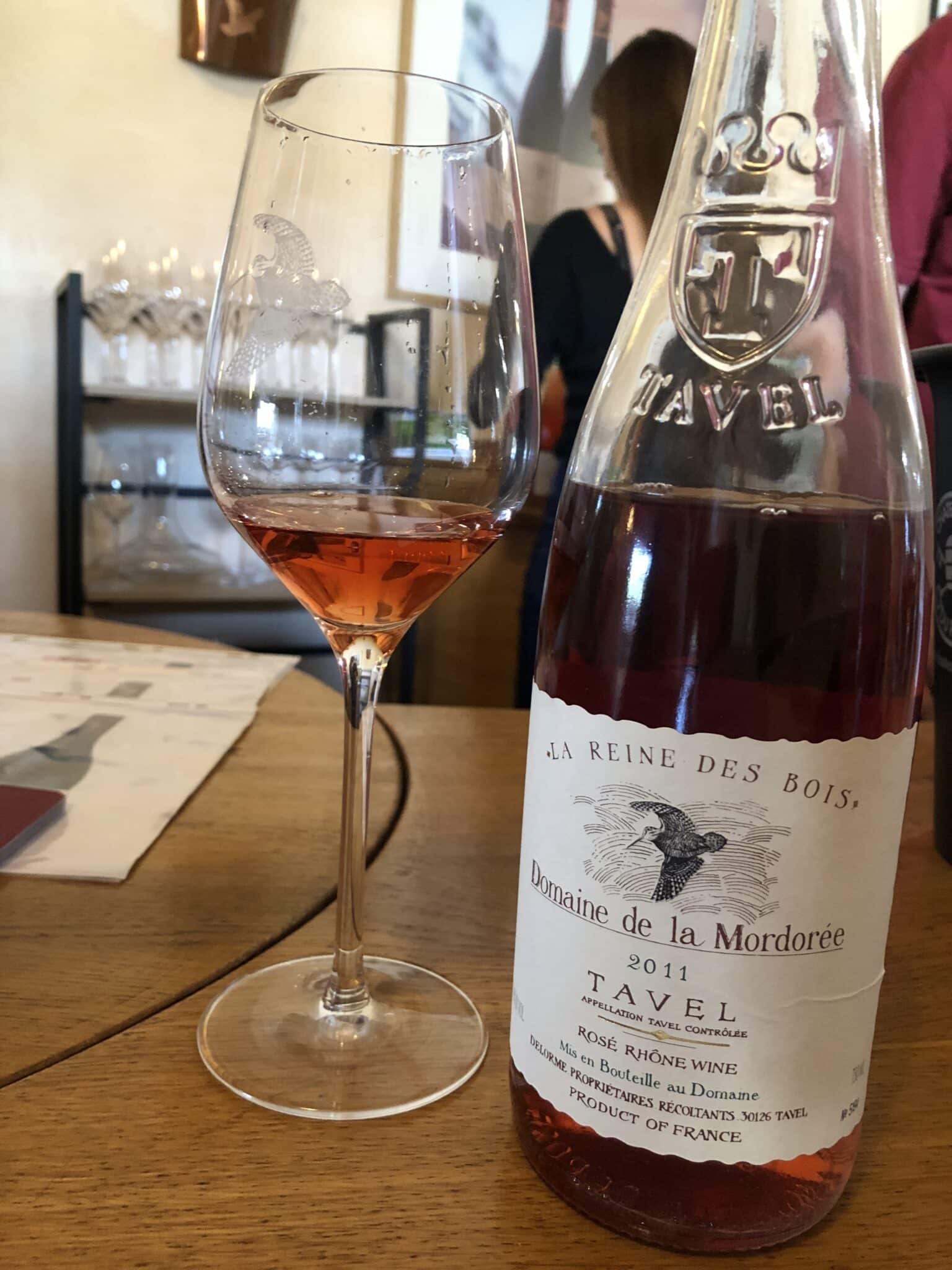 Tavel rosé is known for its distinctive terroir and intense ruby color, it’s one of the only rosés that ages well.