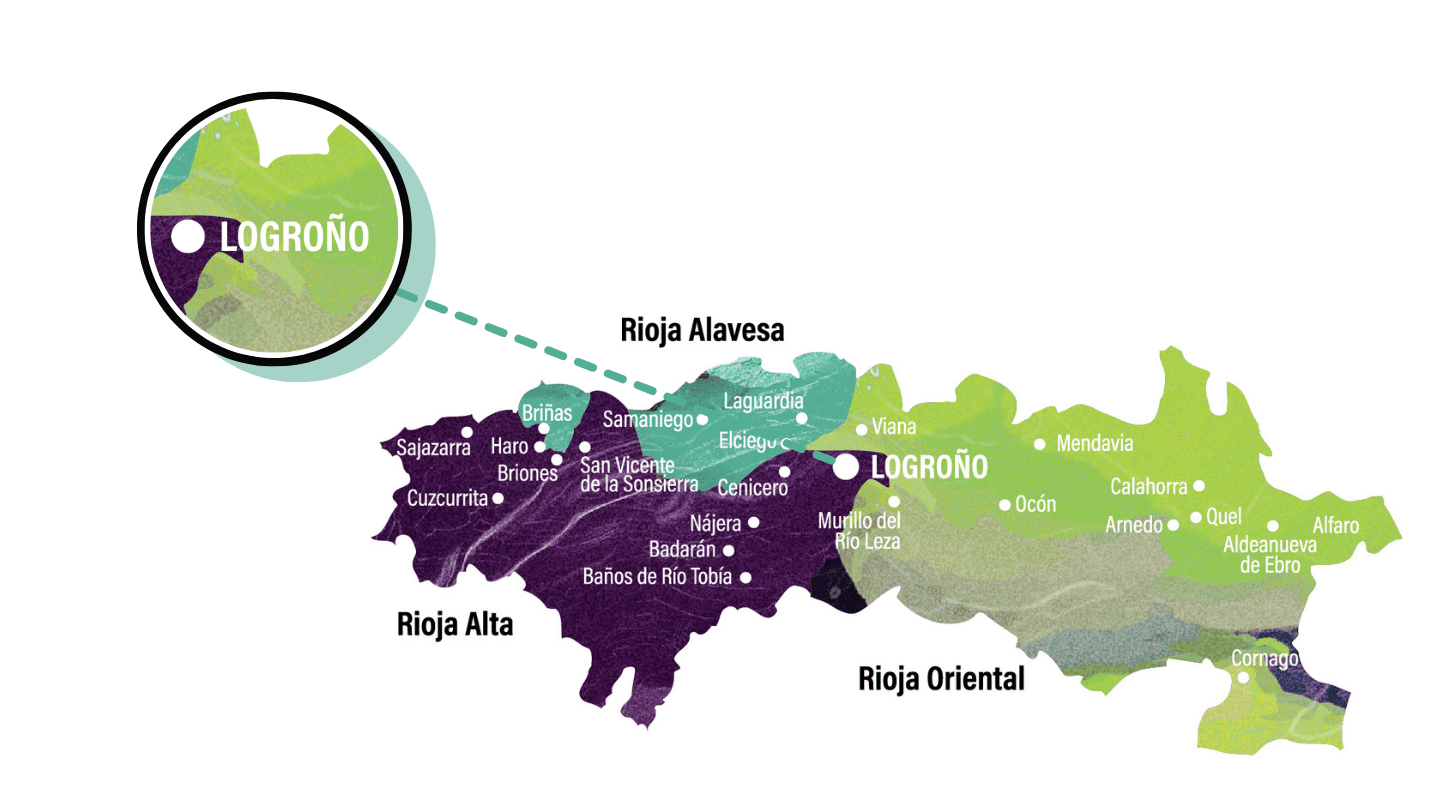 Stop 3 Rioja Road trip rioja map locations only
