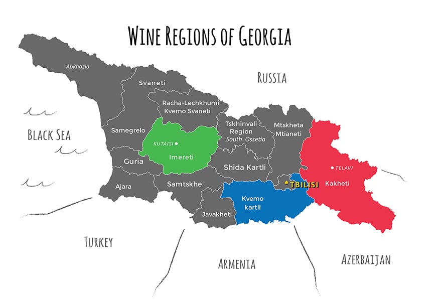 the wine regions of georgia