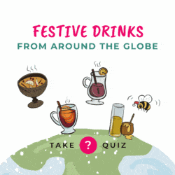 Festive Drinks Quiz Cover 1080 × 1080 px