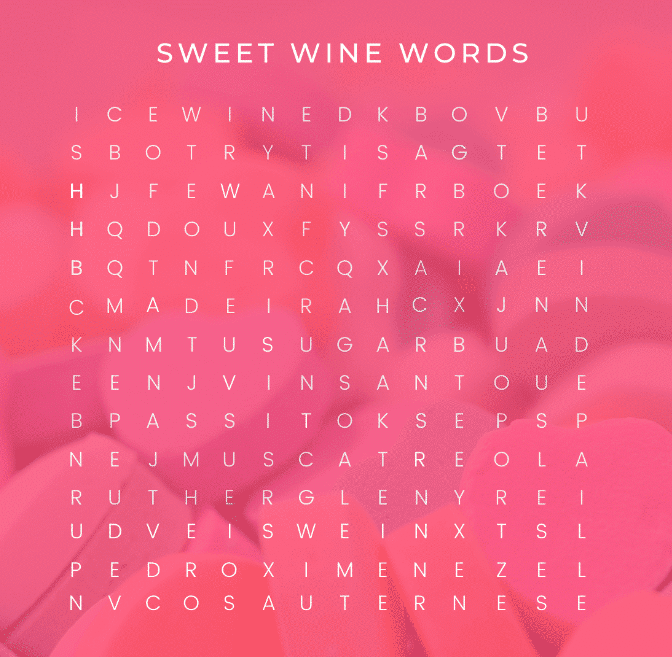 Sweet Wine - Fact Sheet - Puzzle - Napa Valley Wine Academy