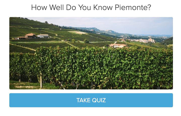 Wine Quiz - Italian Wines Piemonte - Napa Valley Wine Academy